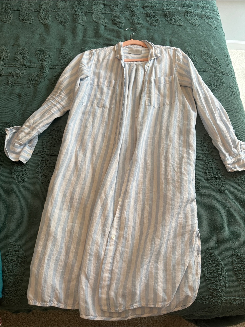 Everlane striped linen swim cover or dress size 6